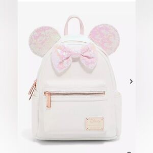 Loungefly Disney Minnie Mouse Iridescent Sequin Mini Backpack